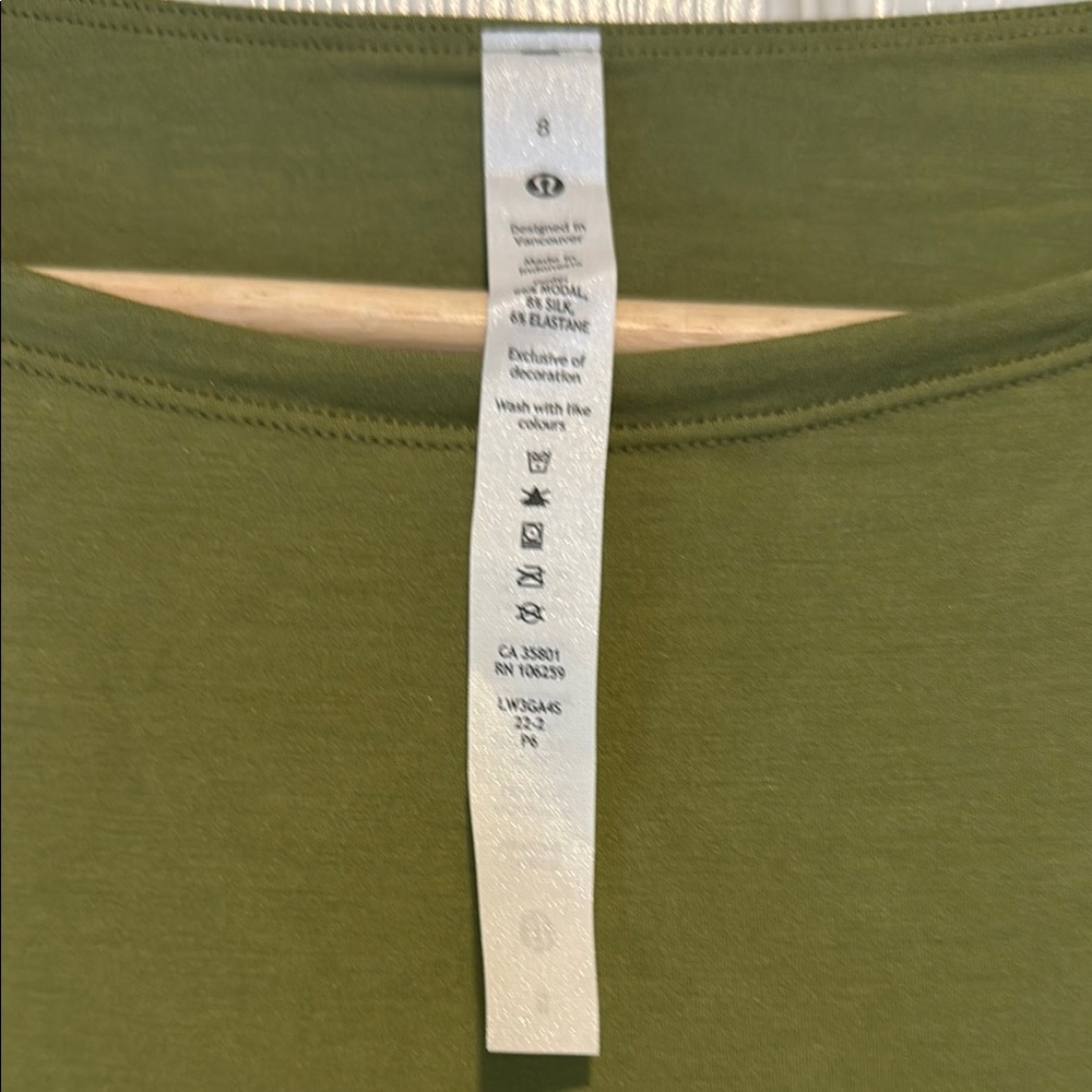 lululemon athletica modal-blend open back Long Sleeve Top - Picture 3 of 12